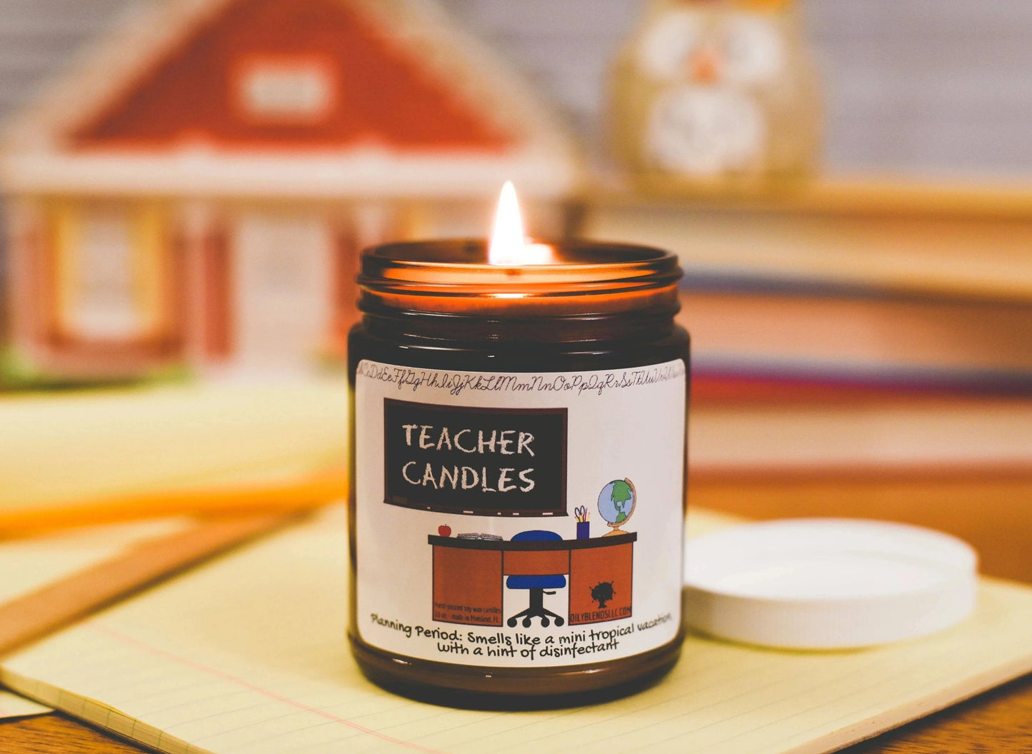 Mini Teacher Candles - 25 Hour Burn Time Soy Wax Candles