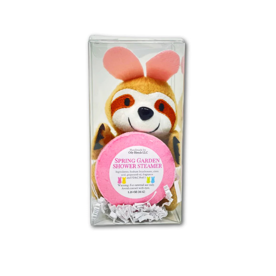 Easter Shower Steamer and Woodland Stuffed Plush Gift Set