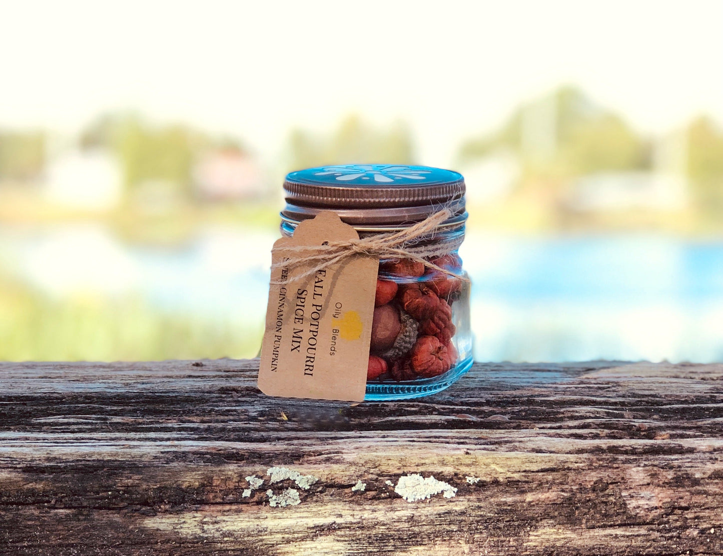 Fall Essential Oil Spiced Pumpkin Mix in Jars