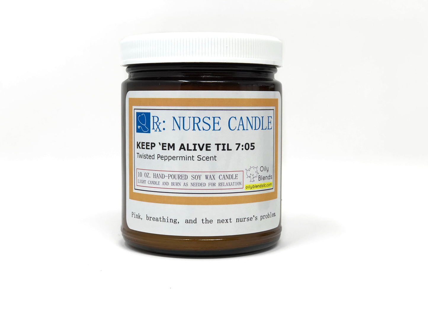 Nurse Candles - 25 Hour Burn Time Soy Wax Candles
