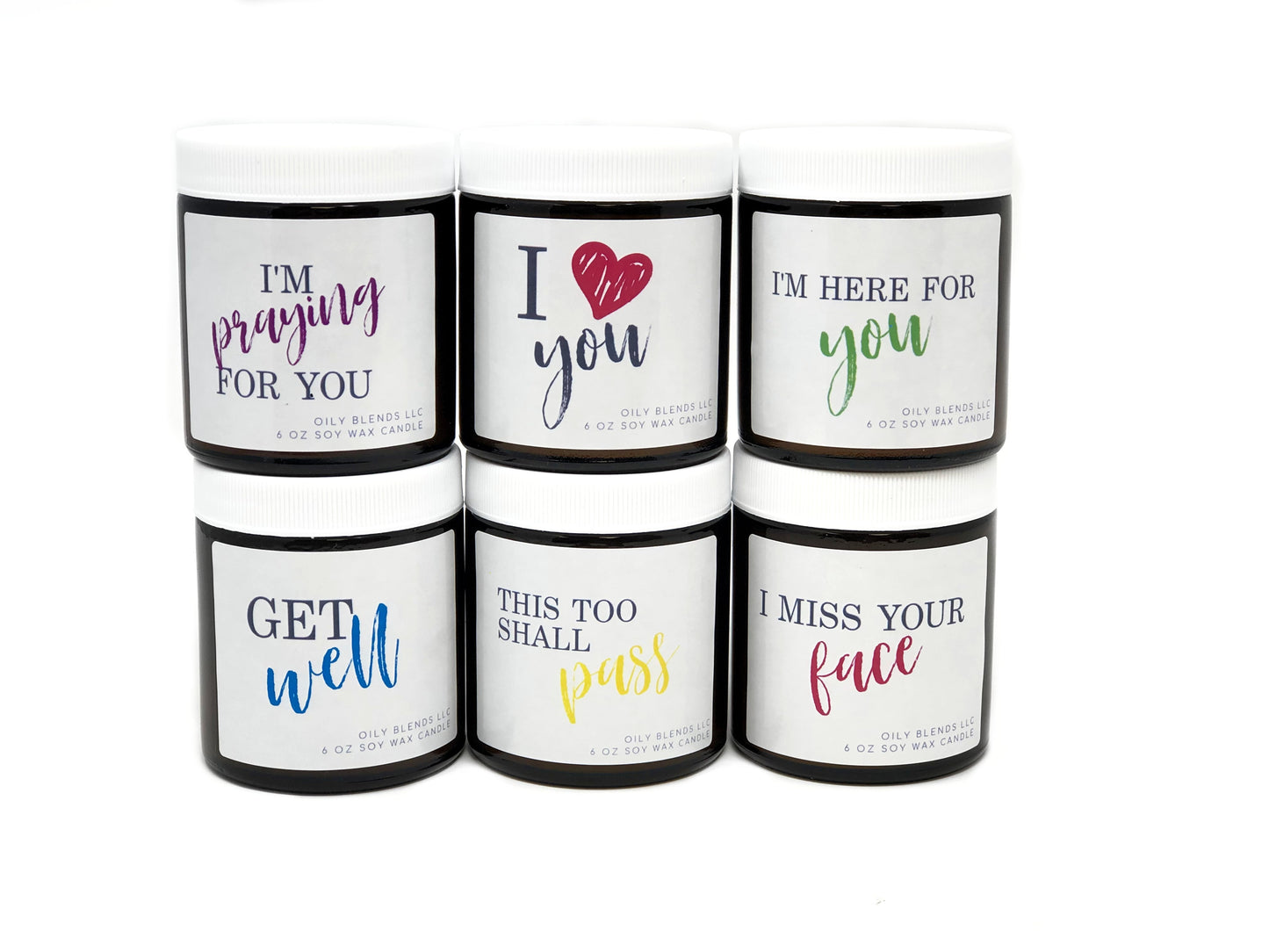 Message Candles - 25 Hour Burn Time Soy Wax Candles