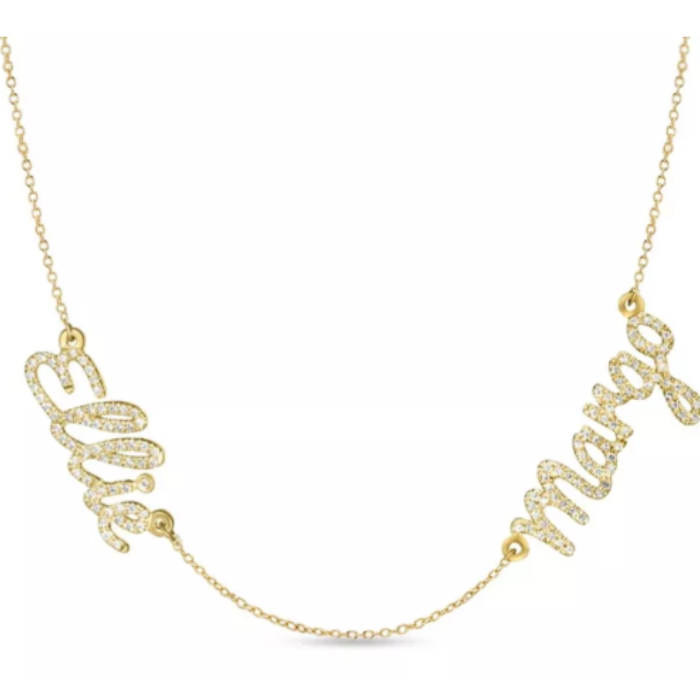 Multi Signature Custom Name Necklace