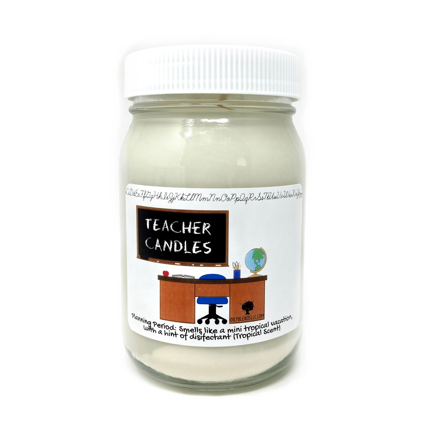 Jumbo Teacher Candles - 100 Hour Burn Time Soy Wax Candles