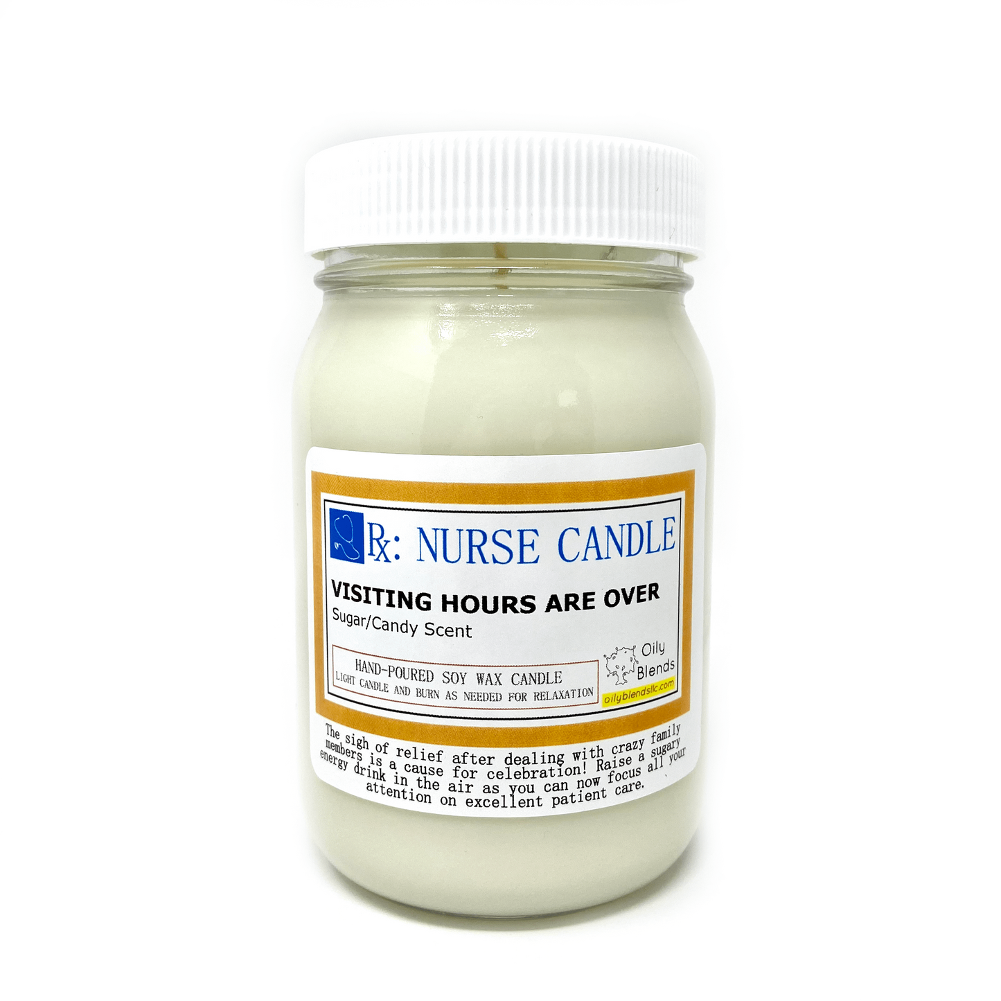 Jumbo Nurse Candles - 100 Hour Burn Time Soy Wax Candles