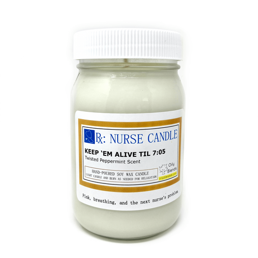 Jumbo Nurse Candles - 100 Hour Burn Time Soy Wax Candles