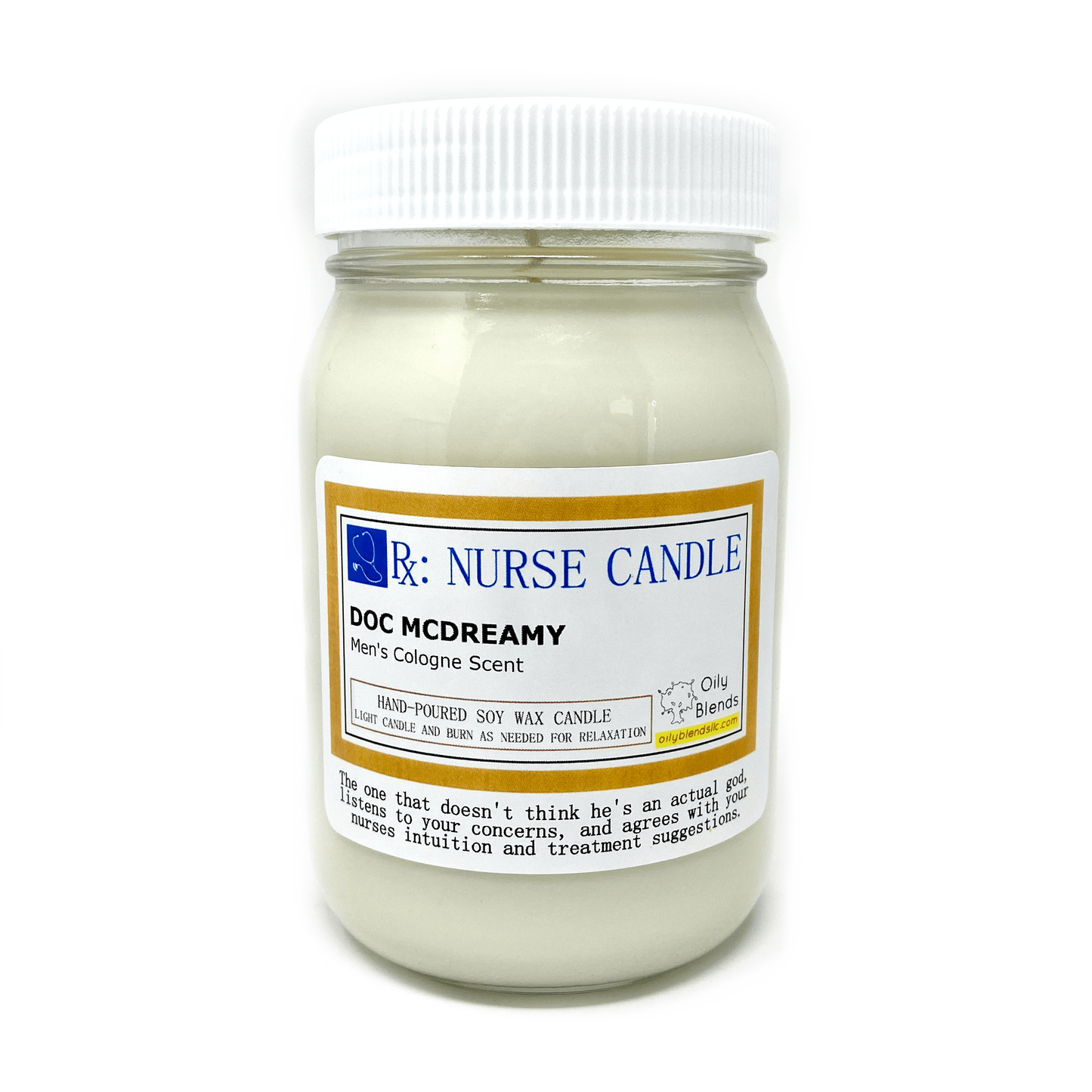 Jumbo Nurse Candles - 100 Hour Burn Time Soy Wax Candles
