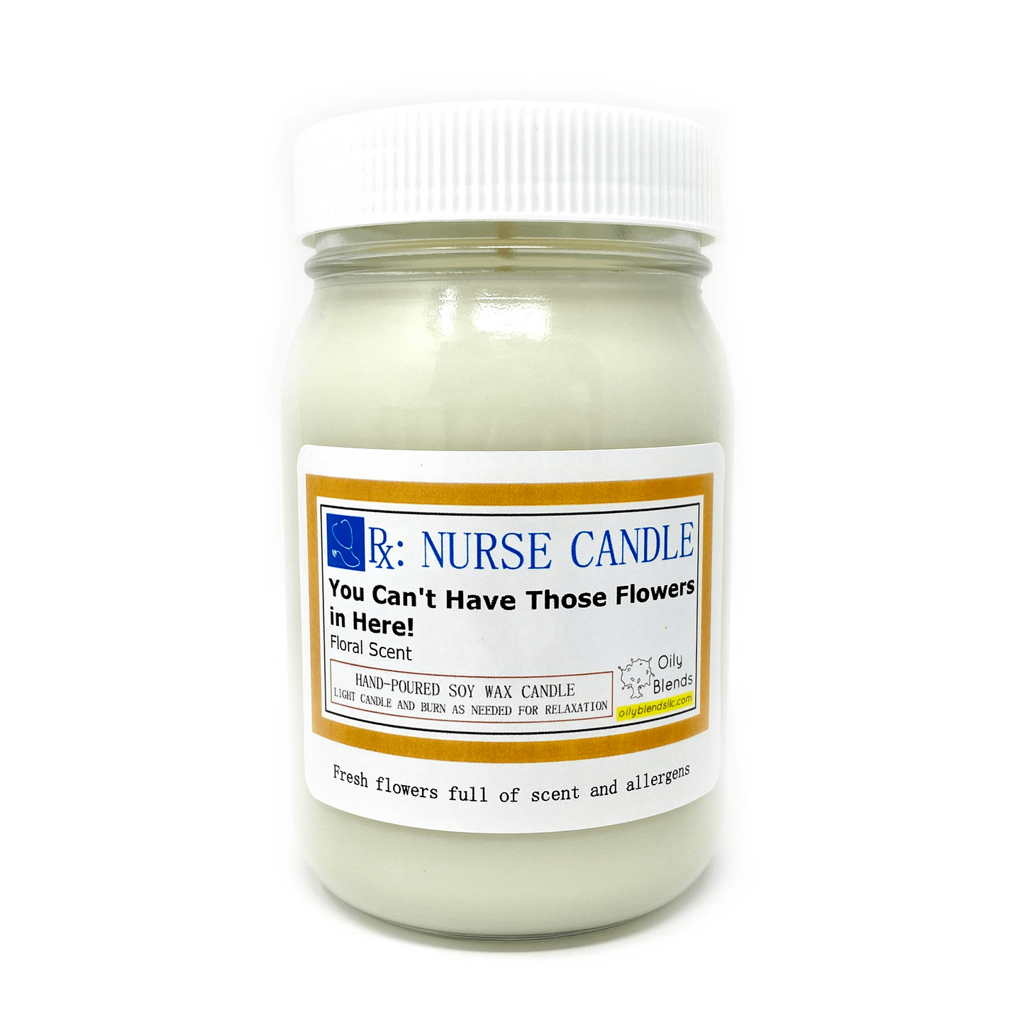 Jumbo Nurse Candles - 100 Hour Burn Time Soy Wax Candles