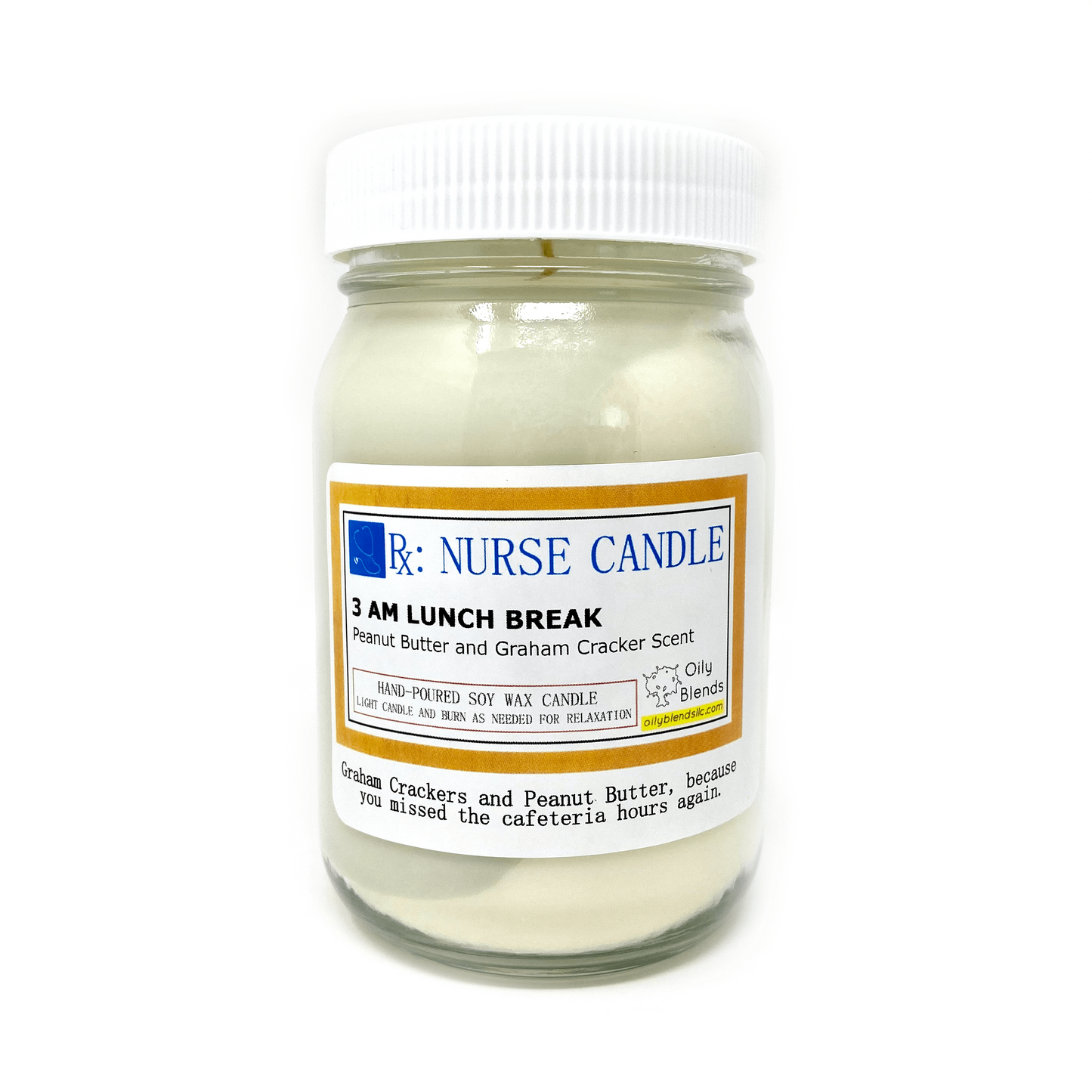 Jumbo Nurse Candles - 100 Hour Burn Time Soy Wax Candles