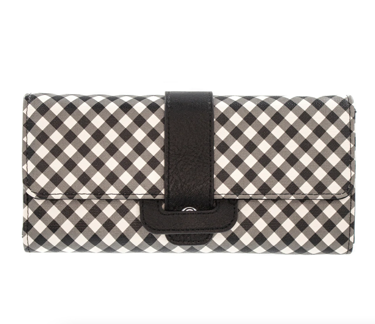Michelle Crossbody in Black Gingham