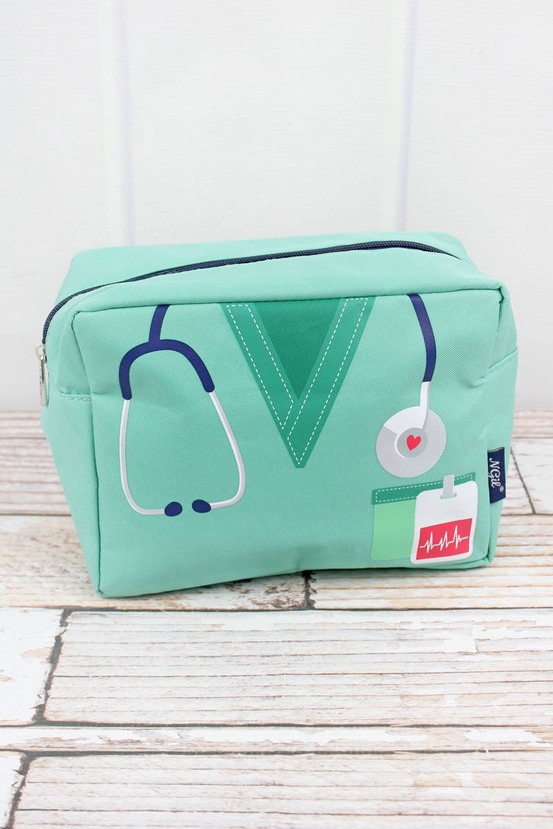 Mint Scrub Life Cosmetic Bag
