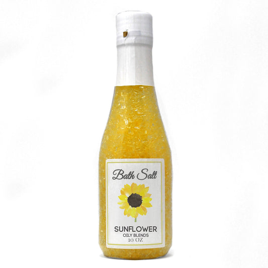 Sunflower Bath Salts, 10 oz bottles