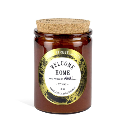 Pearl Street Lights Welcome Home Candle