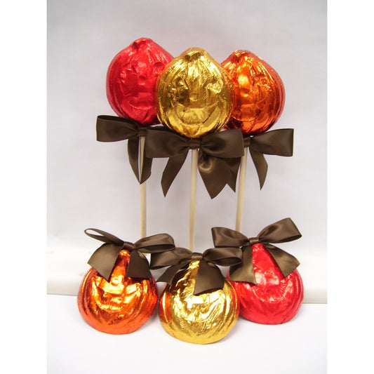 Jack O Lantern Chocolates or Chocolate Pops - Set of 3 or 6