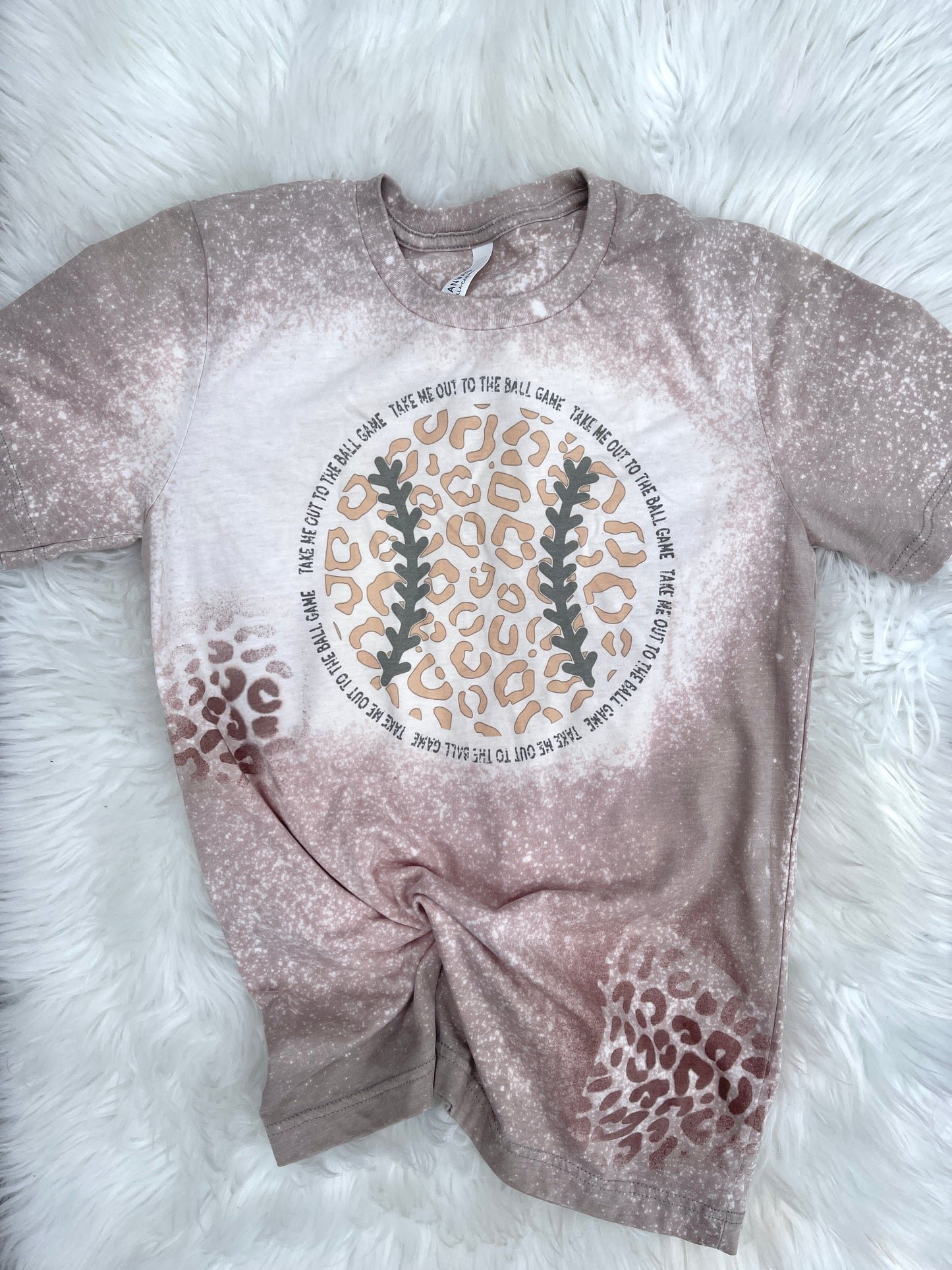 Tan bleached baseball T-Shirt