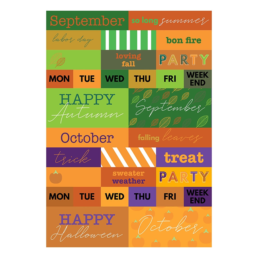 Seasonal Monthly Planner/Calendar Stickers