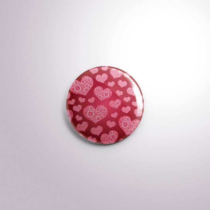 Exchangeable Badge Button Valentines Day