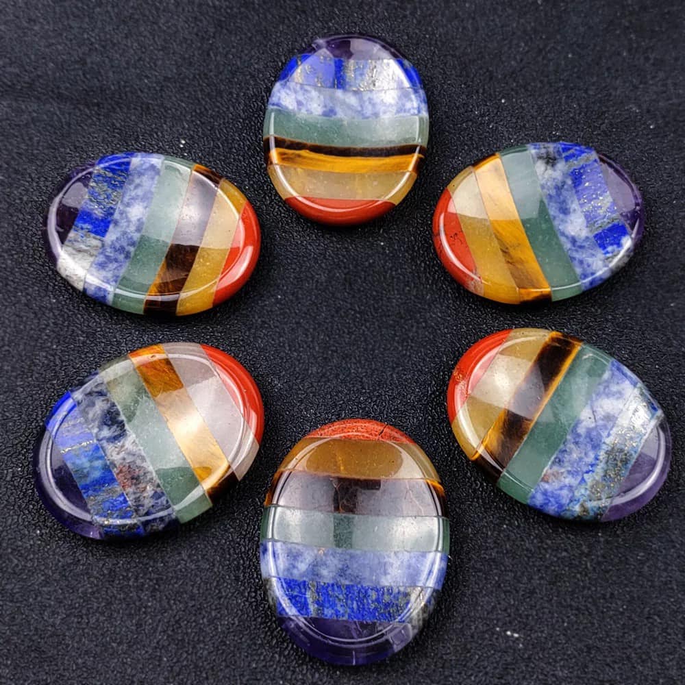 Chakra worry stones