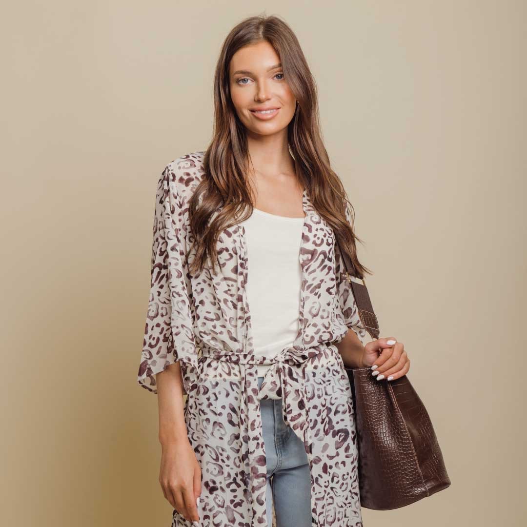 ClaudiaG Blake Shoulder Bag -Chocolate Croc