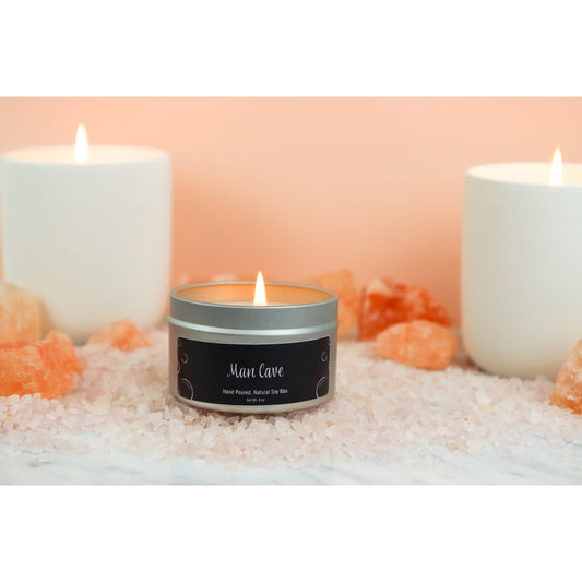 Man Cave Homemade Travel Tin Candle