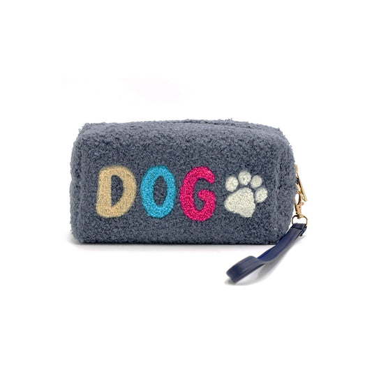 Faux Fur Dog Wristlet Pouch