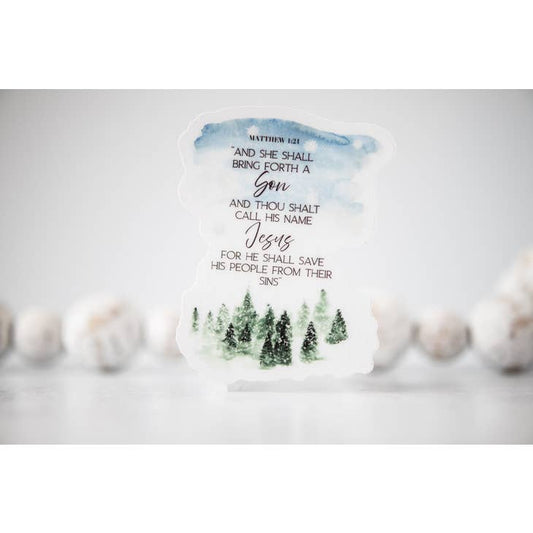 The Christmas Story, Clear Vinyl Sticker, 3x3 in