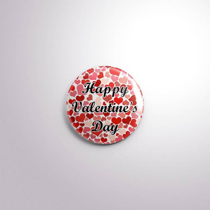 Exchangeable Badge Button Valentines Day