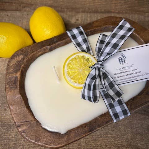 "When Life gives you Lemons" Dough Bowl Candle