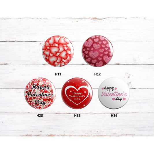 Exchangeable Badge Button Valentines Day