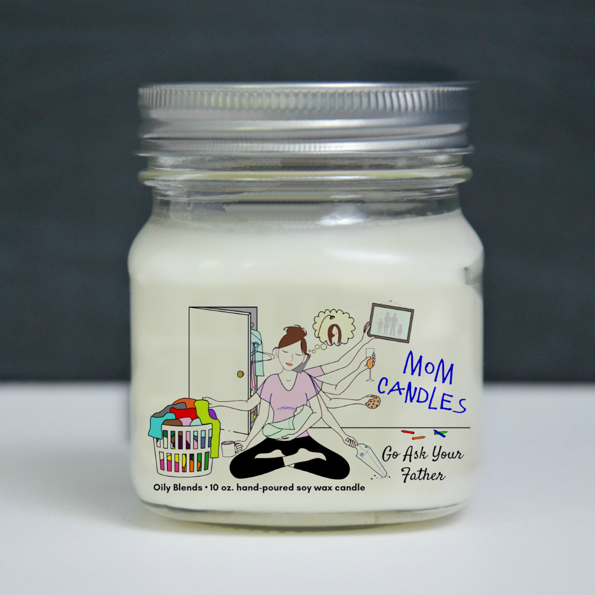 Mom Candles - 50 Hour Burn Time Soy Wax Candles