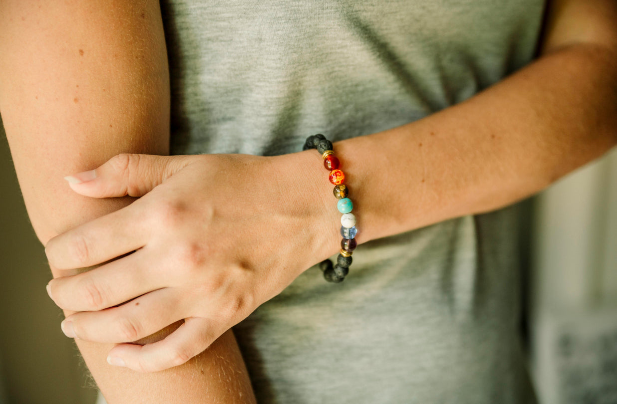 Multi-Colored Lava Stone Diffuser Bracelets