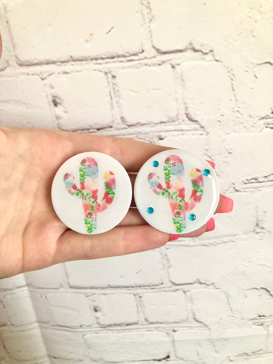 Floral Cactus Phone grip
