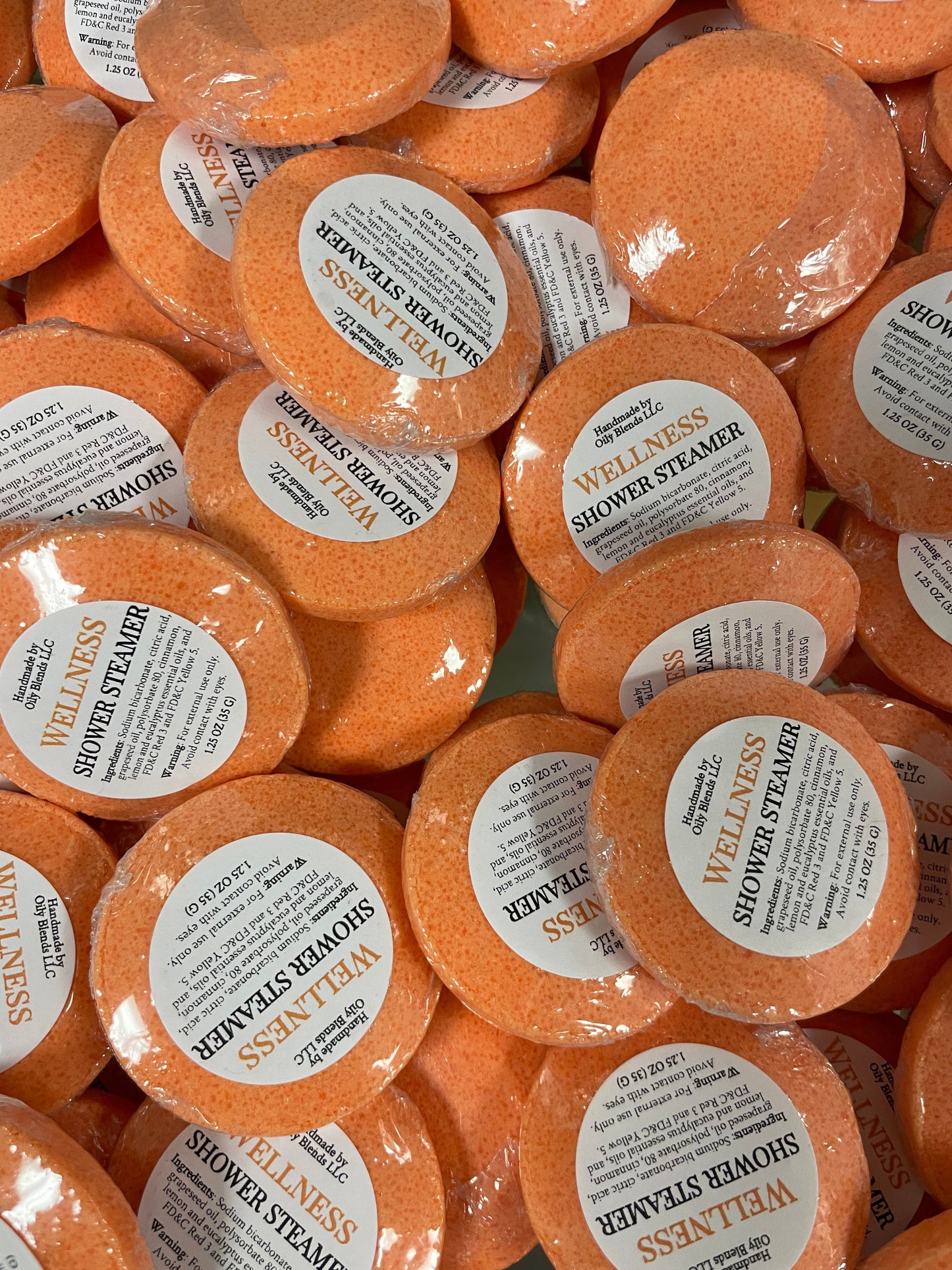 Set of 36 Essential Oil Shower Steamers with Display Jar