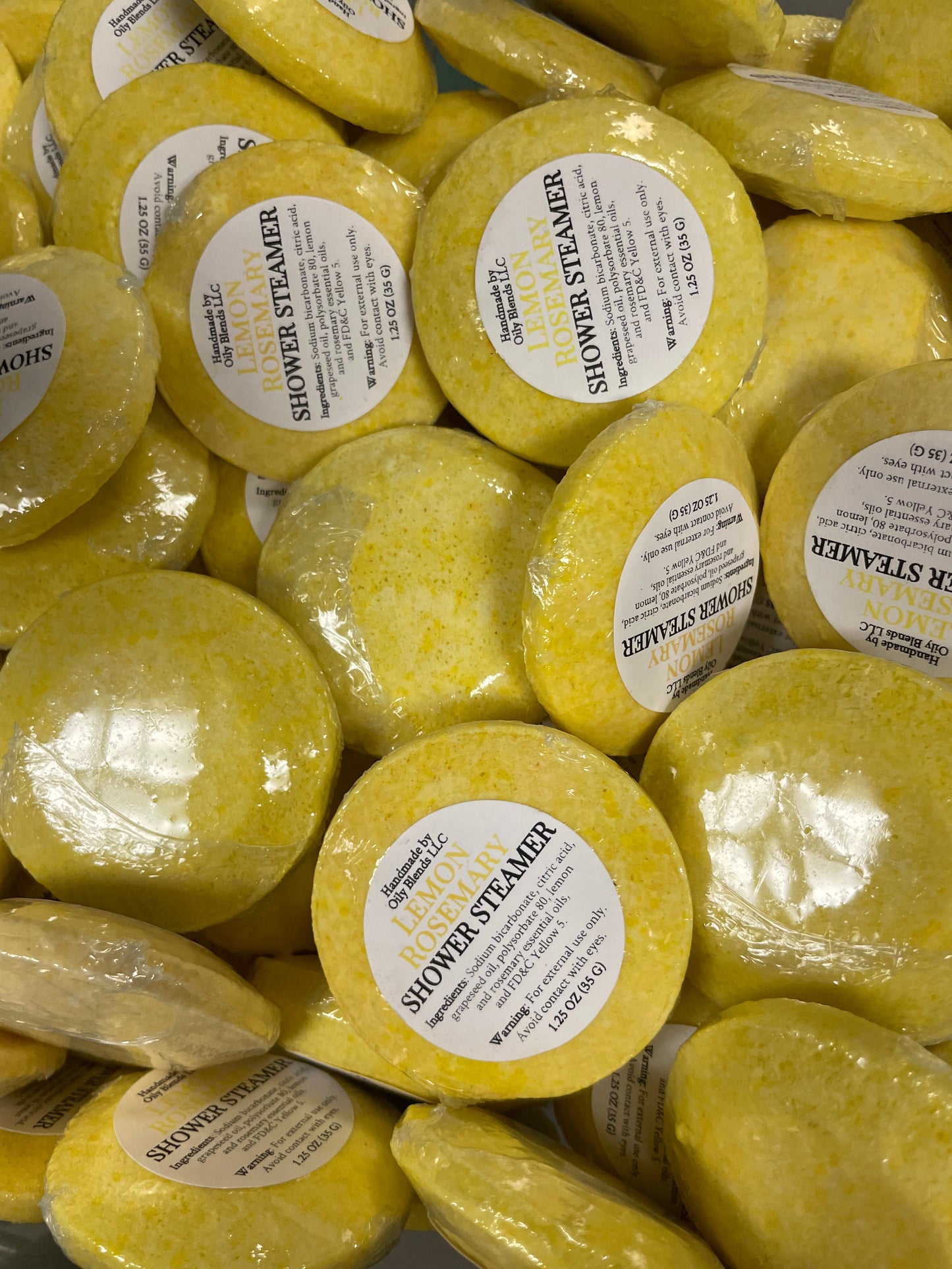 Set of 36 Essential Oil Shower Steamers with Display Jar