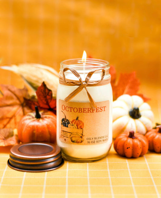 Jumbo Fall Scented Candles - 100 Hour Burn Time Soy Wax Candles