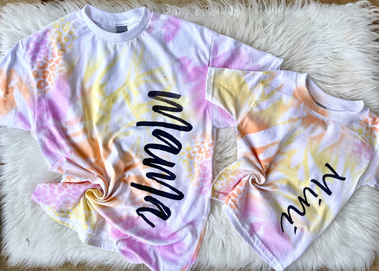 Mama/Mini Starburst Dyed Tees