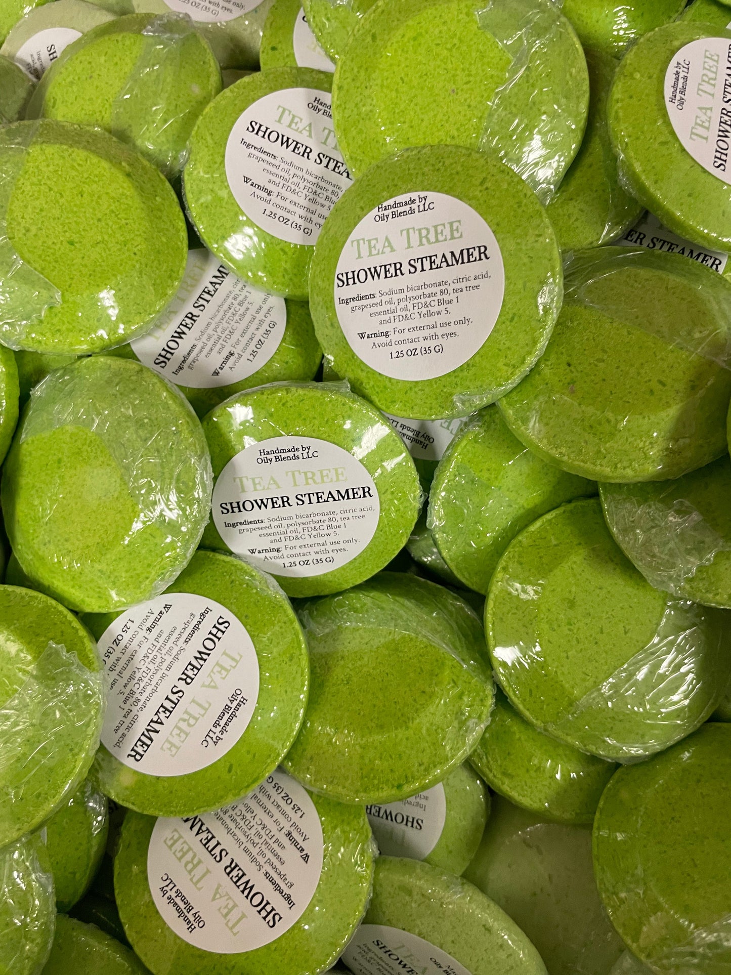 Set of 36 Essential Oil Shower Steamers with Display Jar