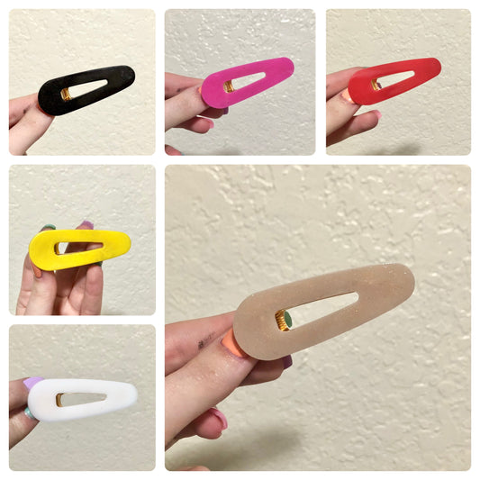 Teardrop Solid Hair Clips