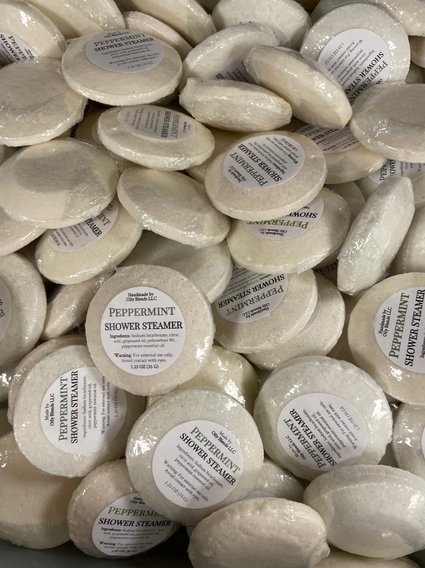 Set of 36 Essential Oil Shower Steamers with Display Jar