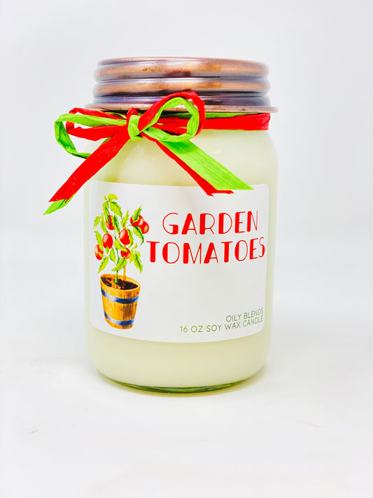 Garden Tomatoes Jumbo - 100 Hour Burn Time Soy Wax Candles