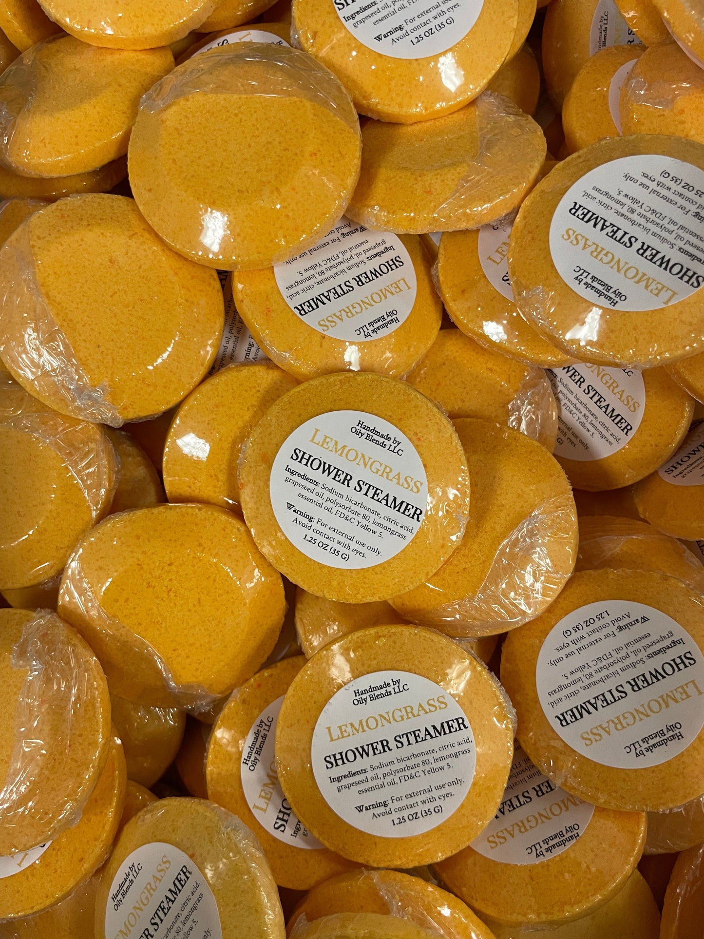 Set of 36 Essential Oil Shower Steamers with Display Jar