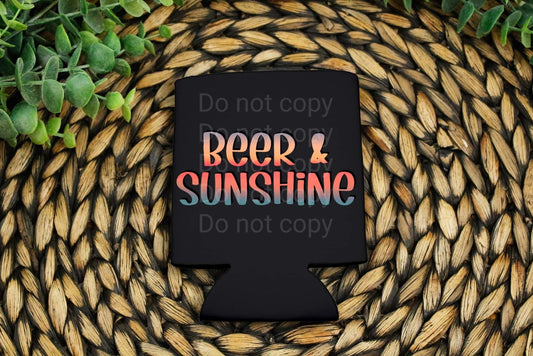 Beer & Sunshine Can Cooler