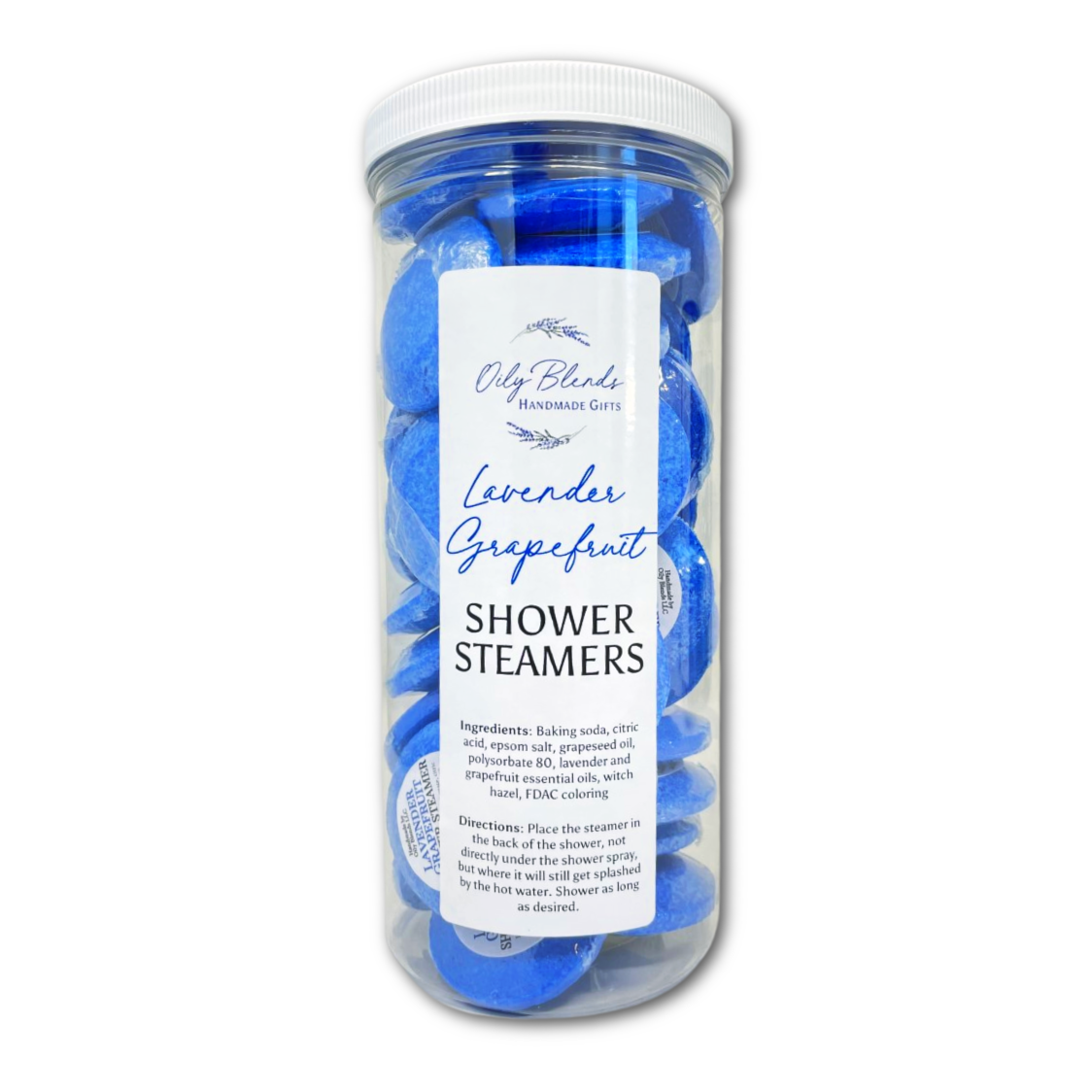 Set of 36 Essential Oil Shower Steamers with Display Jar