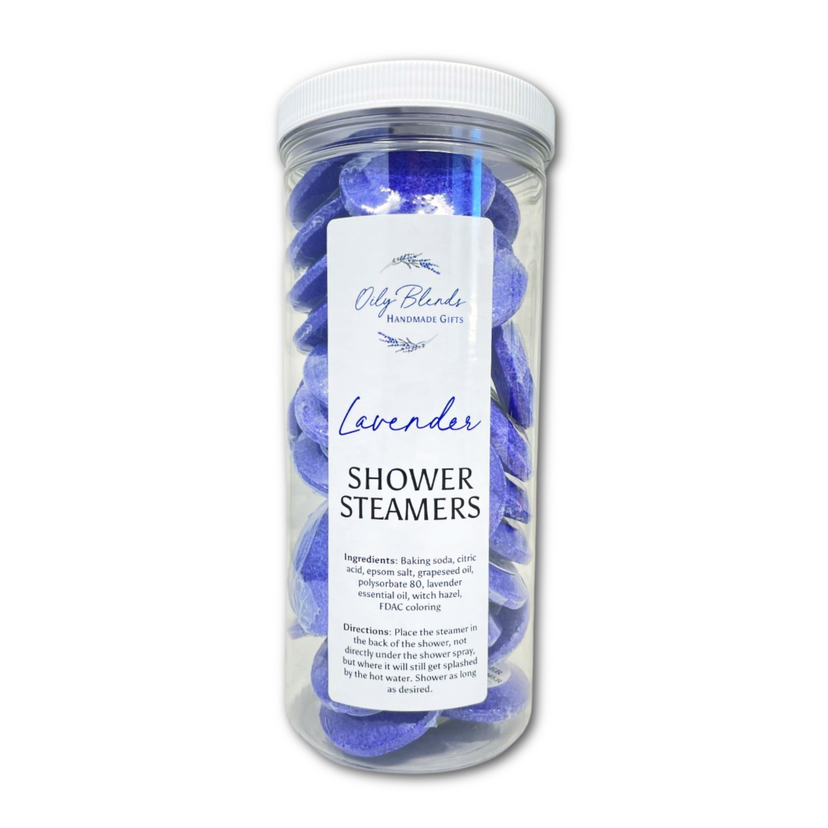 Set of 36 Essential Oil Shower Steamers with Display Jar