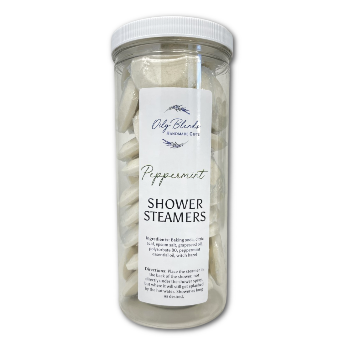 Set of 36 Essential Oil Shower Steamers with Display Jar