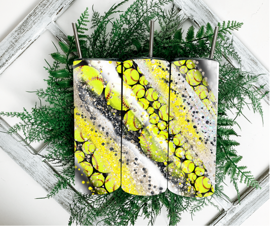 softball tumbler