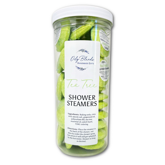 Set of 36 Essential Oil Shower Steamers with Display Jar