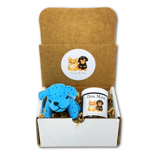 I Love My Dog Gift Box Cat Dog Mom Dad Grandma Grandpa Soy Wax Candle Plush Pet