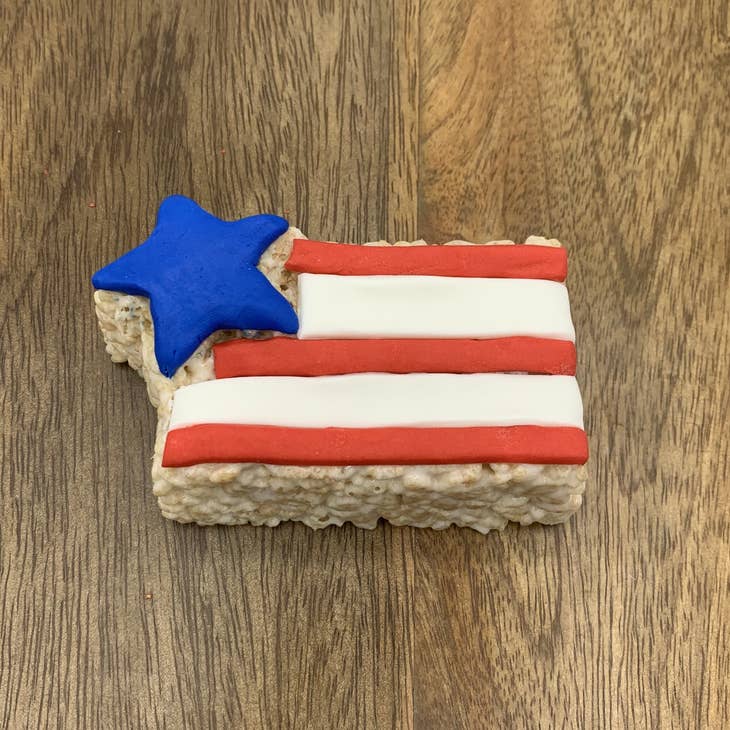 Flag Rice Crispie Treats - Set of 3