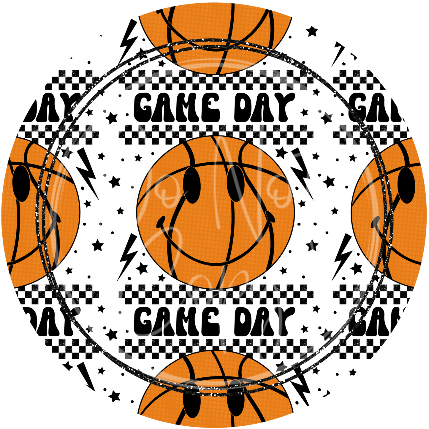 Basketball Game Day Car Coaster Set