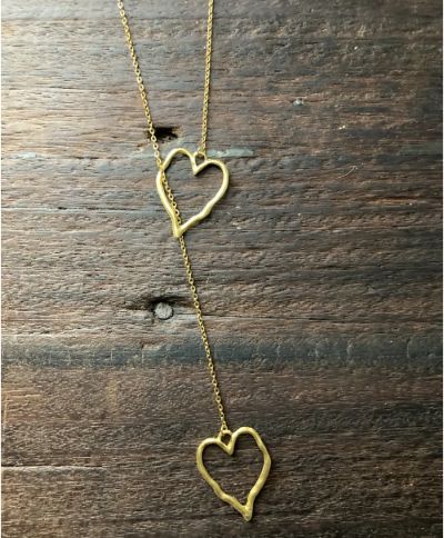 Irregular Souls Hart's Heart Lariat Necklace
